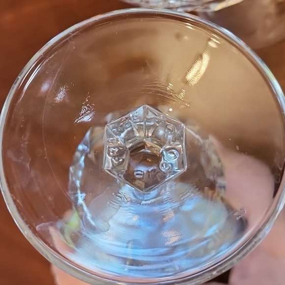 VINTAGE SET OF 2 Arcoroc France cut crystal glasses - Picture 3 of 6